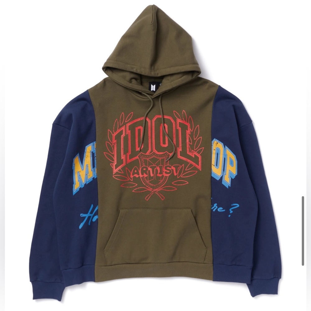 BTS 방탄소년단 MIC DROP IDOL oversized hoodie. Large.